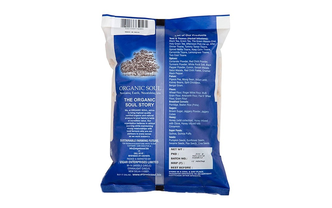Organic Soul Organic Kabuli Chana    Pack  500 grams